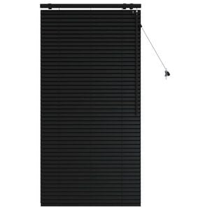 vidaXL Venet &scaron;koln&iacute; žaluzie Čern&aacute; 80 x 160 cm 35 mm Masivn&iacute; paulovnie