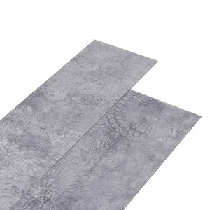 vidaXL Samolepic&iacute; PVC podlahov&aacute; prkna &Scaron;ed&yacute; cement 30,5 x 61 cm 28 ks