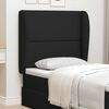 vidaXL U&scaron;i čela postele Čern&aacute; 80 x 23 x 6 cm textil