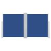 vidaXL Zatahovací boční markýza / zástěna modrá 100 x 600 cm