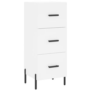 vidaXL Př&iacute;born&iacute;k b&iacute;l&yacute; 34,5 x 34 x 90 cm kompozitn&iacute; dřevo
