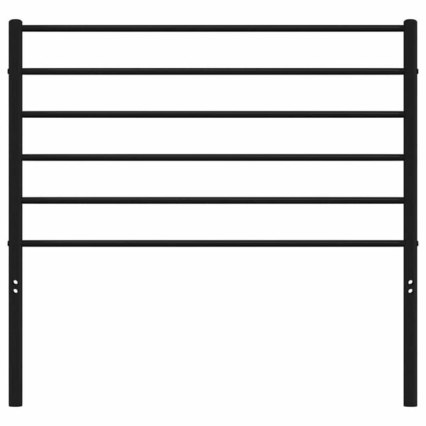 vidaXL Kovové čelo postele černé 107 cm