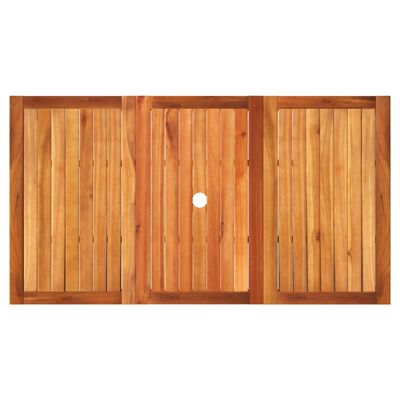 vidaXL Zahradní stůl béžový 140 x 80 x 75 cm polyratan akáciové dřevo