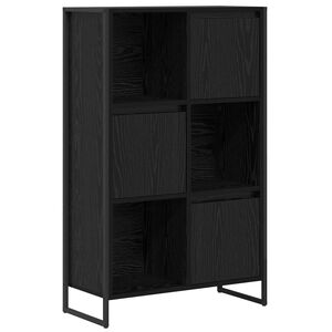 vidaXL Knihovna 68 x 30 x 108.5 cm Kompozitn&iacute; dřevo Čern&yacute; dub