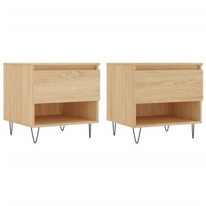 vidaXL Konferenčn&iacute; stolky 2 ks dub sonoma 50x46x50 cm kompozitn&iacute; dřevo