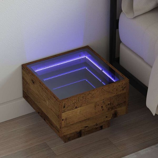 vidaXL Konferenčn&iacute; stolek Star&eacute; dřevo 40 x 40 x 30 cm Kompozitn&iacute; dřevo