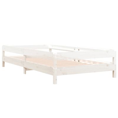 vidaXL Stohovatelná postel bílá 100 x 200 cm masivní borovice