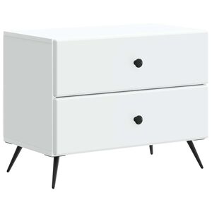 vidaXL Nočn&iacute; skř&iacute;ňka B&iacute;l&aacute; 62 x 34,5 x 47,5 cm Kompozitn&iacute; dřevo
