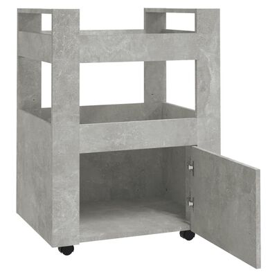 vidaXL Kuchyňský vozík betonově šedá 60 x 45 x 80 cm kompozitní dřevo