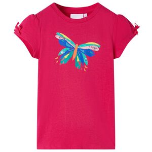 vidaXL Kids'T-shirt Pink 140 Jasně růžov&aacute; 104