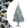 vidaXL Uměl&yacute; v&aacute;nočn&iacute; stromeček B&iacute;l&aacute; 240 cm PVC, ocel a plast