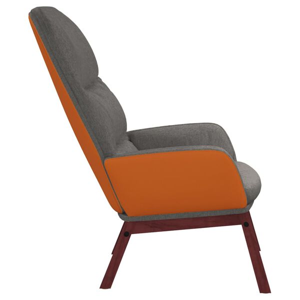 vidaXL Relaxačn&iacute; křeslo světle &scaron;ed&eacute; textil