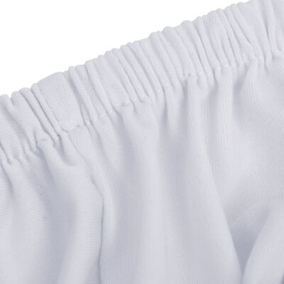 vidaXL Strečový potah na 3místnou pohovku bílý polyesterový žerzej