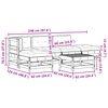 vidaXL Zahradn&iacute; lounge set 5 pcs Voskově Hněd&aacute; Masivn&iacute; borovice