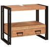 vidaXL Skříňka pod umyvadlo s policí Masivní akáciové dřevo a železo