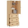 vidaXL Skř&iacute;ň highboard dub sonoma 69,5 x 34 x 180 cm kompozitn&iacute; dřevo