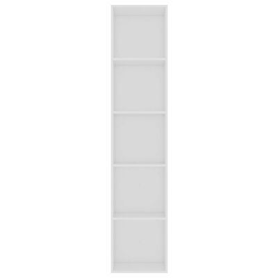 vidaXL Knihovna bílá 40 x 30 x 189 cm dřevotříska