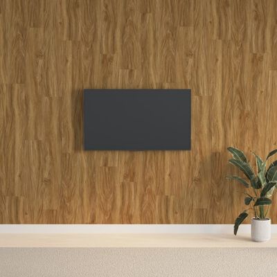 vidaXL Nástěnné panely vzhled dřeva hnědé PVC 2,06 m²
