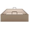 vidaXL Osmanský rám postele bez matrace cappuccino 90x200cm umělá kůže