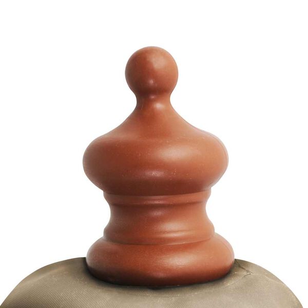 vidaXL Zahradní slunečník s dřevěnou tyčí 350 cm barva taupe