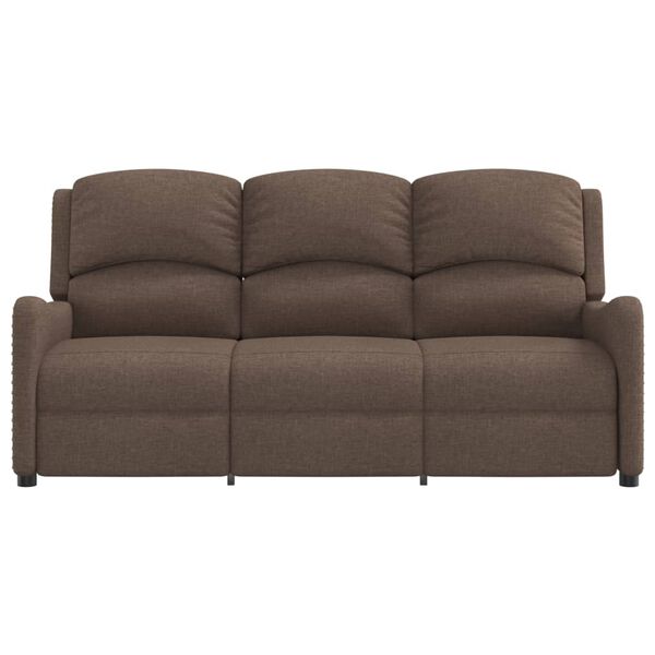 vidaXL 3m&iacute;stn&eacute; mas&aacute;žn&iacute; polohovac&iacute; křeslo taupe textil