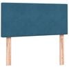 vidaXL Box spring postel s matrac&iacute; tmavě modr&aacute; 80x210 cm samet