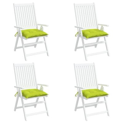 vidaXL Podušky na židli 6 ks jasně zelené 40 x 40 x 7 cm látka oxford