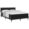 vidaXL Postel s boxspringem s čelo Čern&yacute; 190 x 140 cm samet