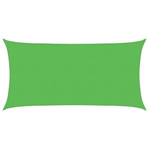 vidaXL Plachta proti slunci 160g/m&sup2; obd&eacute;ln&iacute;k světle zelen&aacute; 2x3,5m HDPE
