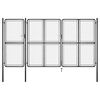 vidaXL Zahradn&iacute; br&aacute;na ocelov&aacute; 400 x 200 cm antracitov&aacute;