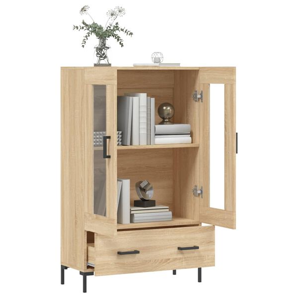 vidaXL Skř&iacute;ň highboard dub sonoma 69,5 x 31 x 115 cm kompozitn&iacute; dřevo