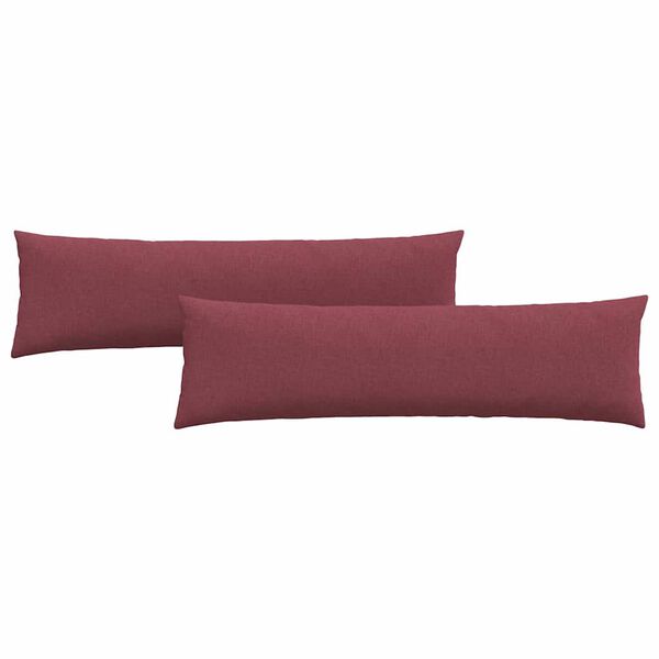 vidaXL Pohovkov&eacute; pol&scaron;t&aacute;ře 2 pcs V&iacute;no Červen&eacute; 145 x 40 cm textil