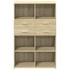 vidaXL Skř&iacute;ň highboard dub sonoma 80 x 42,5 x 124 cm kompozitn&iacute; dřevo