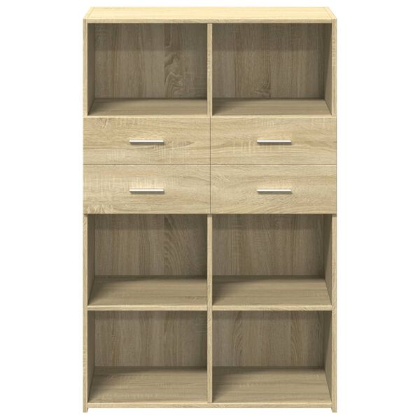 vidaXL Skř&iacute;ň highboard dub sonoma 80 x 42,5 x 124 cm kompozitn&iacute; dřevo