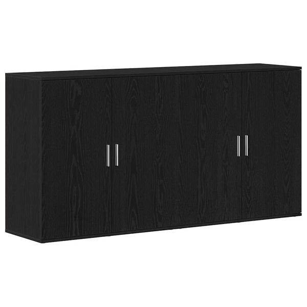 vidaXL Serv&iacute;rovac&iacute; skř&iacute;ň 2 pcs Čern&yacute; dub 79 x 38 x 80 cm