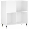 vidaXL Skř&iacute;ňka na LP desky b&iacute;l&aacute; 84,5 x 38 x 89 cm kompozitn&iacute; dřevo