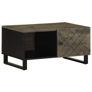 vidaXL Konferenčn&iacute; stolek čern&yacute; 80x50x40 cm masivn&iacute; mangovn&iacute;kov&eacute; dřevo