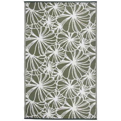 Esschert Design Venkovní koberec 241 x 152 cm květinový vzor OC21