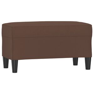 vidaXL Lavice hněd&aacute; 70x35x41 cm uměl&aacute; kůže