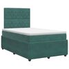 vidaXL Postel boxspring s matrac&iacute; Tmavě zelen&aacute; 120 x 200 cm Samet