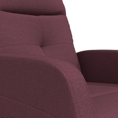 vidaXL Masážní polohovací křeslo fialové textil
