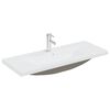 vidaXL Z&aacute;pustn&eacute; umyvadlo s bateri&iacute; 101 x 39 x 18 cm keramick&eacute; b&iacute;l&eacute;