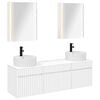 vidaXL Sada koupelnov&yacute;ch skř&iacute;něk 5 pcs B&iacute;l&aacute; 53 x 15,5 x 70 cm