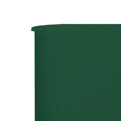 vidaXL 6dílná zástěna proti větru látková 800 x 160 cm zelená