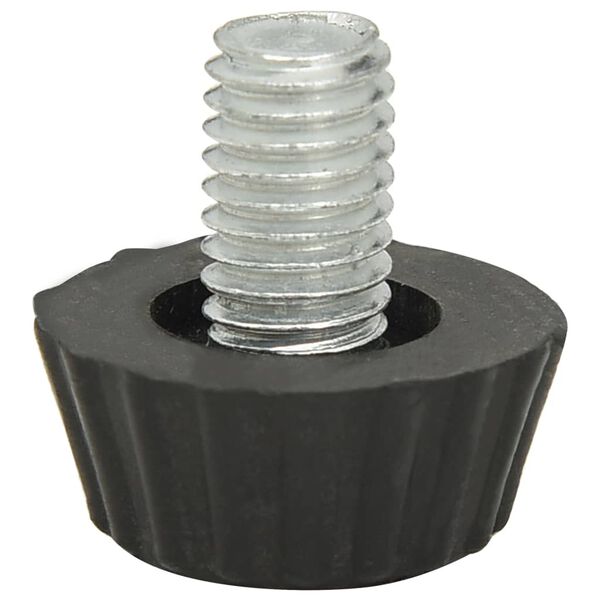 vidaXL Nastaviteln&eacute; n&aacute;bytkov&eacute; nohy M8 18 ks čern&eacute;