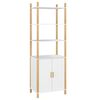 vidaXL Skř&iacute;ň highboard b&iacute;l&aacute; 60x40x173 cm kompozitn&iacute; dřevo
