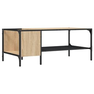 vidaXL Konferenčn&iacute; stolek s reg&aacute;lem dub sonoma 100x51x40 cm kompozit