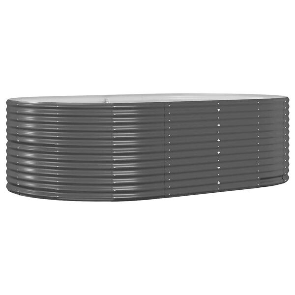 vidaXL Vyv&yacute;&scaron;en&yacute; z&aacute;hon antracitov&yacute; 212 x 140 x 68 cm pozinkovan&aacute; ocel