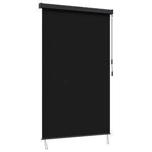 vidaXL Roleta Čern&aacute; 160 x 250 cm Textil a hlin&iacute;k