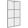 vidaXL Z&aacute;stěna do průchoz&iacute; sprchy čir&eacute; ESG sklo 115 x 195 cm čern&aacute;